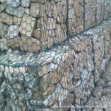 Stone Gabion Iron Wire Mesh Construcción de alambre hexagonal de alambre